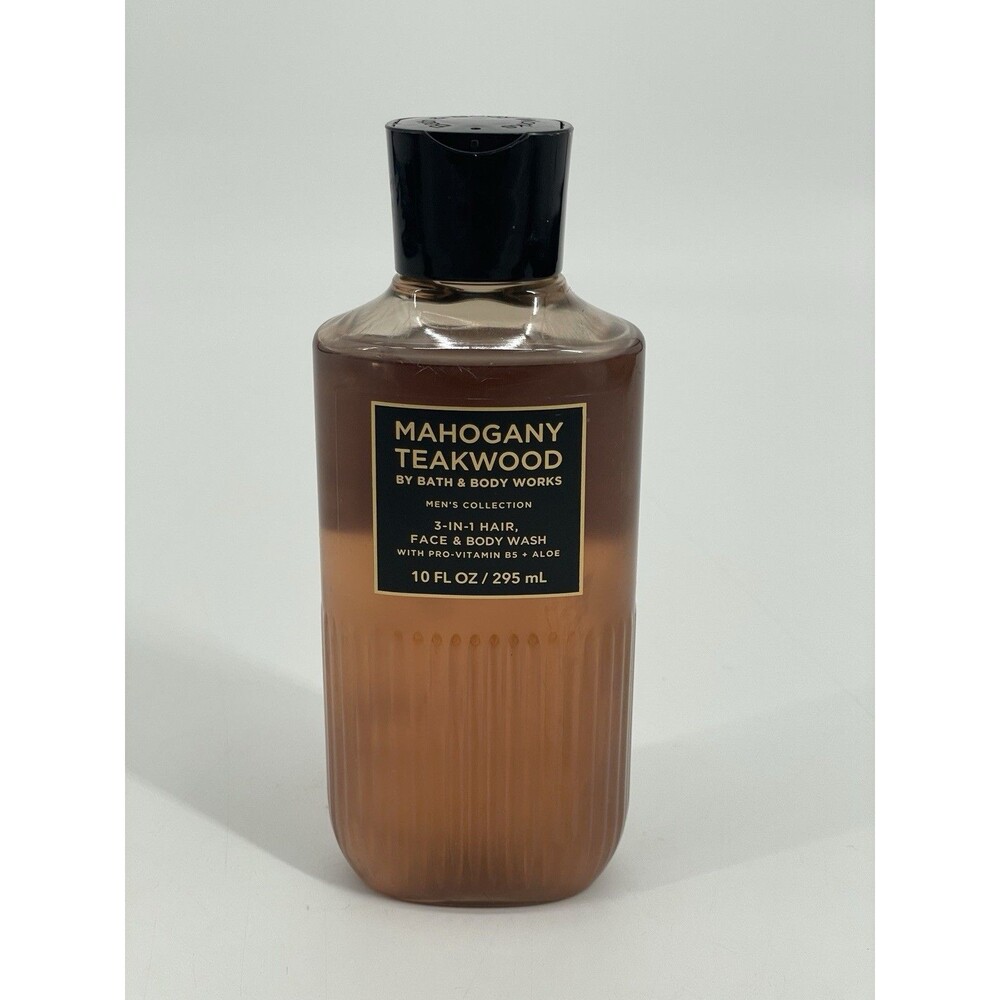 Bath & Body Works Mahogany Teakwood Men’s 3-in-1 Hair Face Body Wash 10 oz